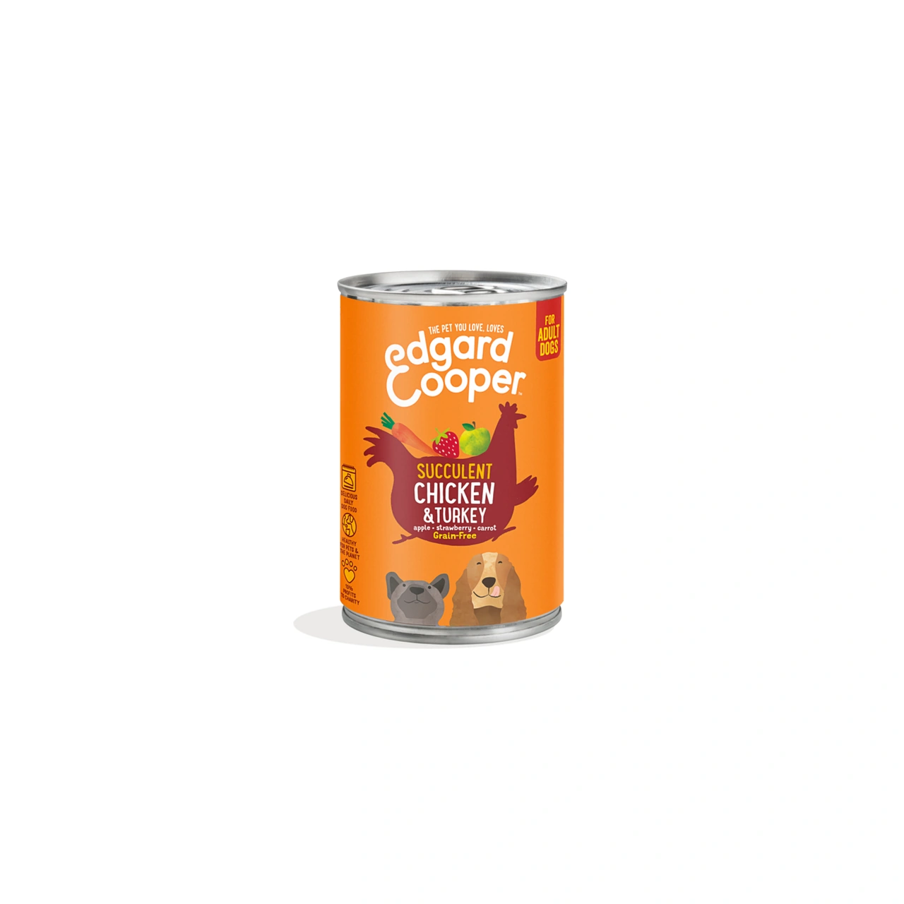 Edgard & Cooper kylling og kalkun vådfoder 400 g